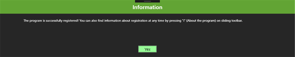 Название: Confirmation of successful registration